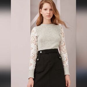See by Chloe lace sleeve sweater